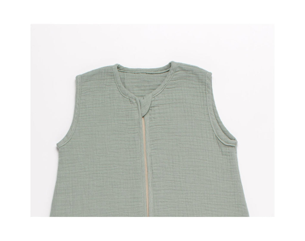 Gigoteuse D'Été Bébé En Double Gaze De Coton - Vert