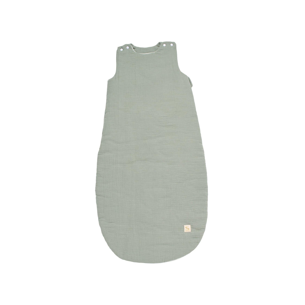 Gigoteuse Bébé Hiver En Double Gaze De Coton - Vert