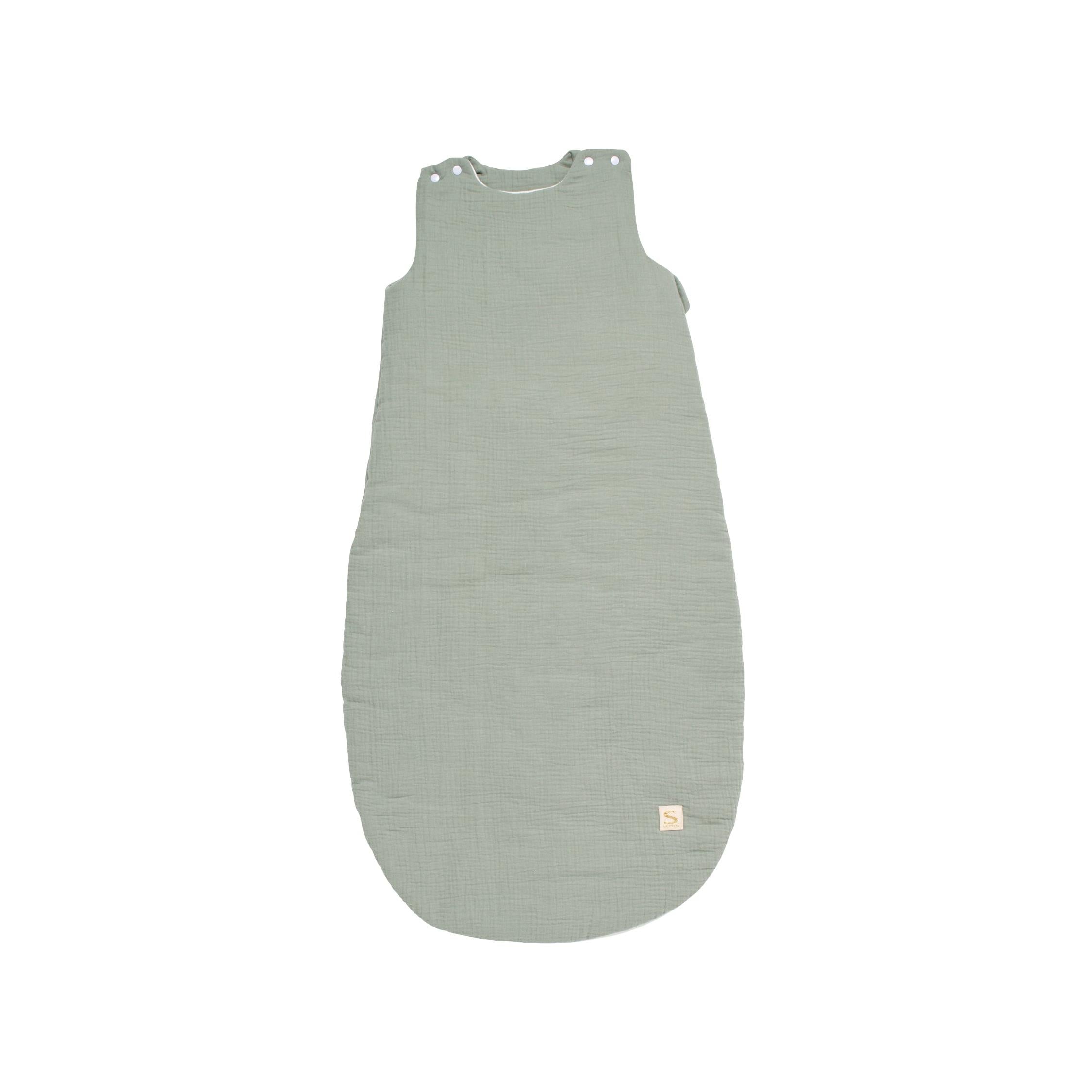 Gigoteuse Bébé Hiver En Double Gaze De Coton - Vert