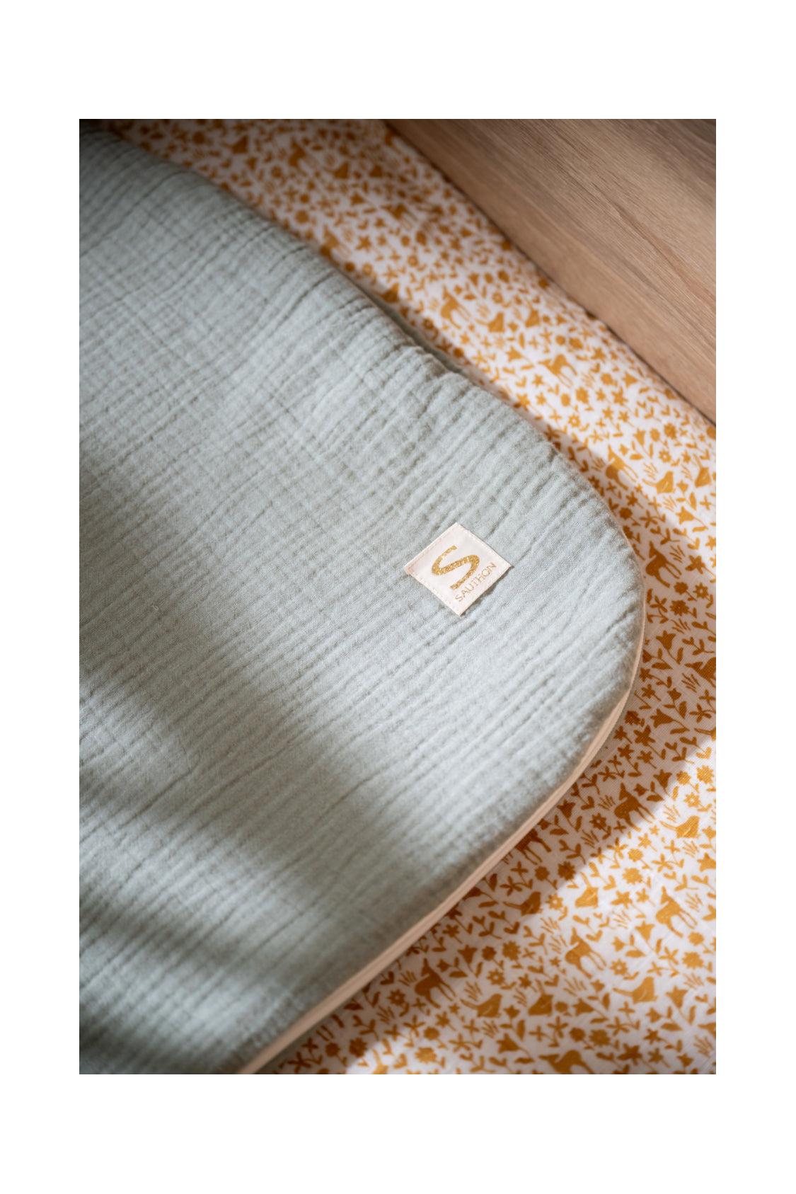 Gigoteuse Bébé Hiver En Double Gaze De Coton - Vert