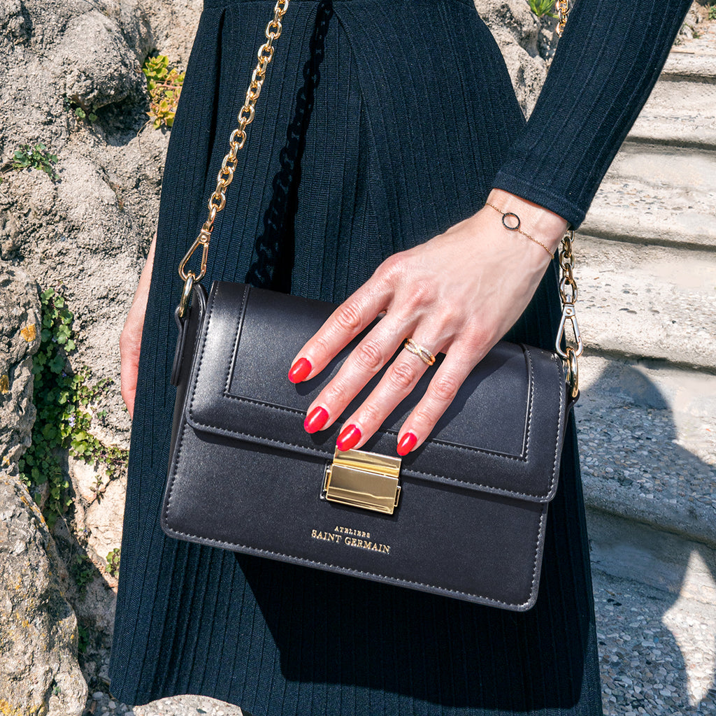 Sac Épaule Baguette Saint Cloud - Noir