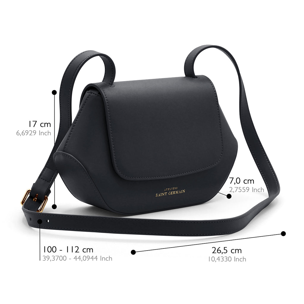 Sac Épaule Trotteur Saint Germain - Noir