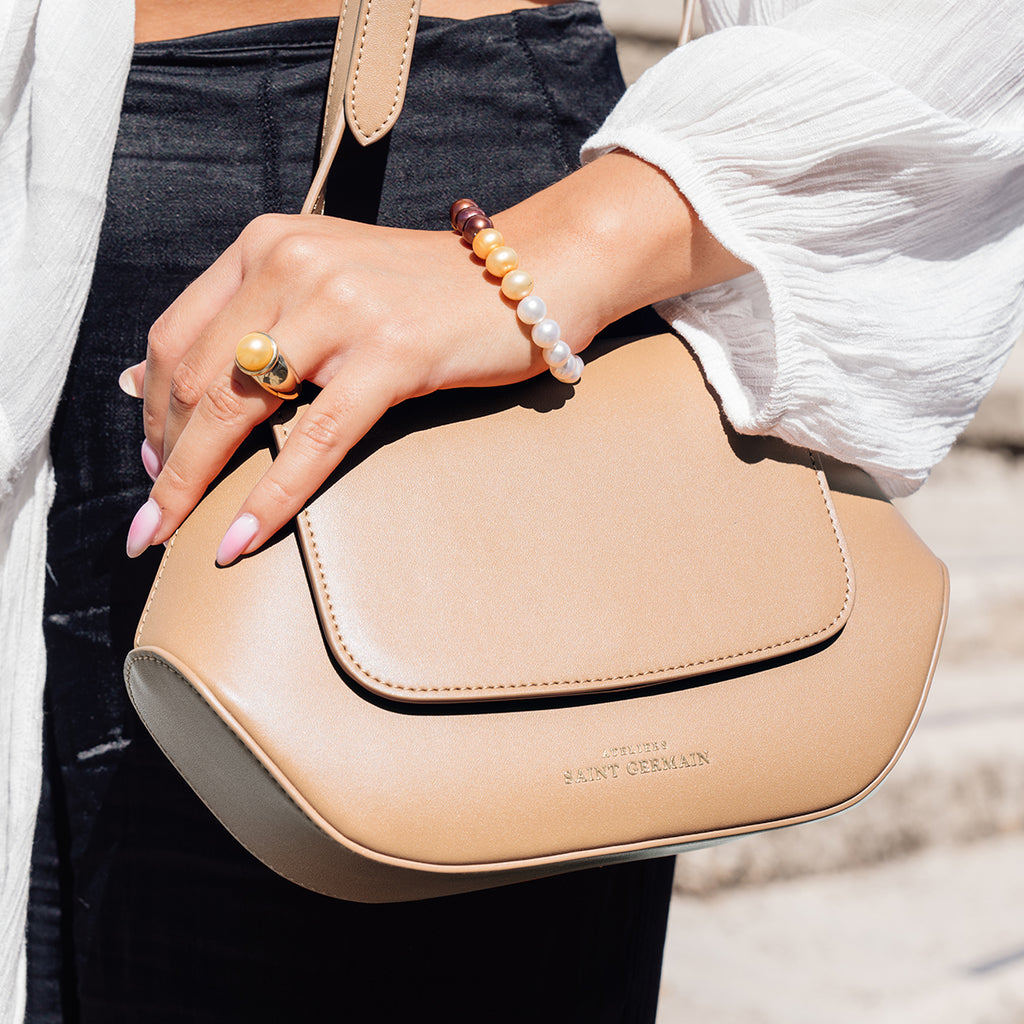 Sac Épaule Trotteur Saint Germain - Nude