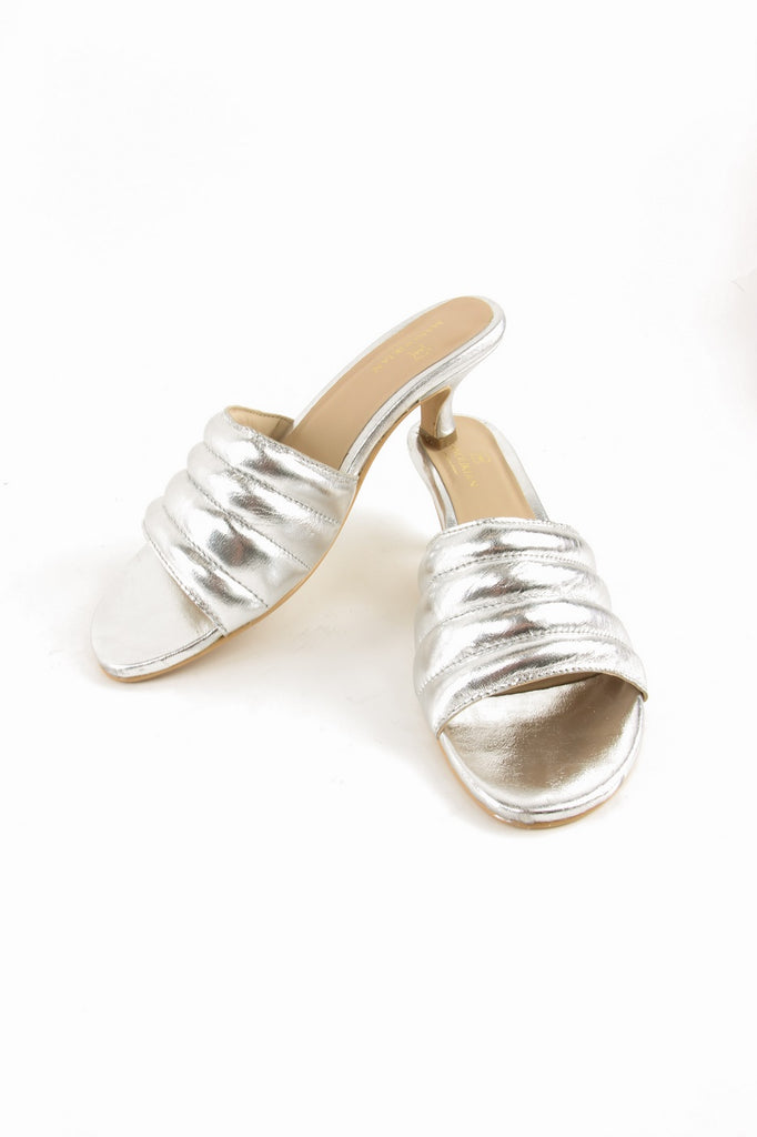 Nalaim - Mules À Talon Samuela - Argent - Manoukian