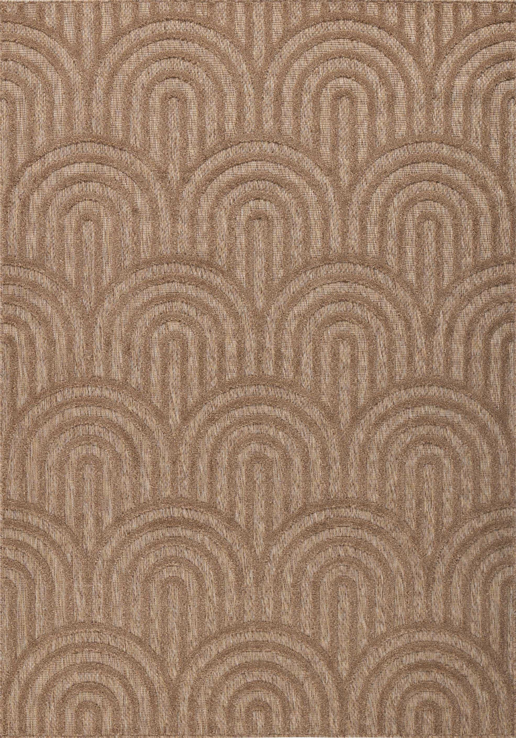 Tapis Santorini 985 - Motif Graphique - Beige - Intérieur / Extérieur