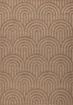 Tapis Santorini 985 - Motif Graphique - Beige - Intérieur / Extérieur
