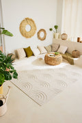Tapis arc de cercle Blanc : SAN985BLA Nazar rugs