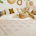 Tapis Santorini 985 - Motif Graphique - Blanc - Intérieur / Extérieur