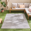 Tapis Santorini 985 - Motif Graphique - Gris - Intérieur / Extérieur