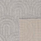 Tapis Santorini 985 - Motif Graphique - Gris - Intérieur / Extérieur