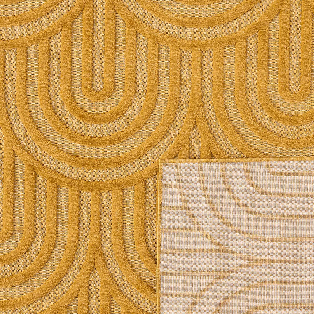Santorini - Tapis D'Intérieur/Extérieur - Polypropylène - Jaune