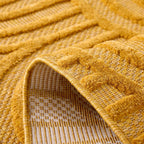 Santorini - Tapis D'Intérieur/Extérieur - Polypropylène - Jaune