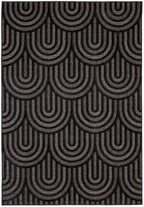 Santorini - Tapis D'Intérieur/Extérieur - Polypropylène - Noir