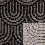 Santorini - Tapis D'Intérieur/Extérieur - Polypropylène - Noir