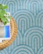 Tapis d'intérieur et extérieur SANTORINI 985 TURQUOISE : SAN985TUR Nazar rugs