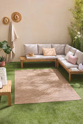 Tapis Santorini 986 - Motif Graphique - Beige - Intérieur / Extérieur