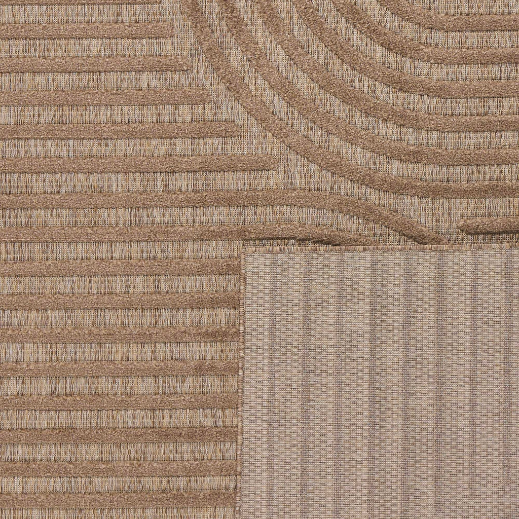 Tapis Santorini 986 - Motif Graphique - Beige - Intérieur / Extérieur