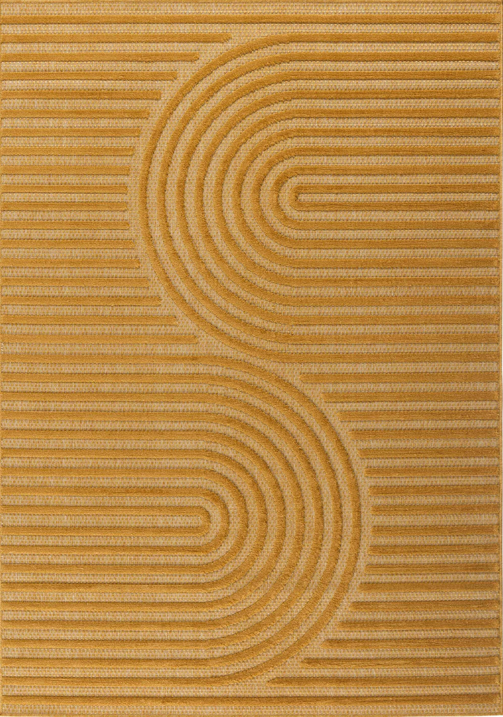 Santorini - Tapis D'Intérieur/Extérieur - Polypropylène - Jaune