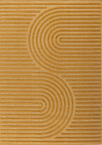 Santorini - Tapis D'Intérieur/Extérieur - Polypropylène - Jaune