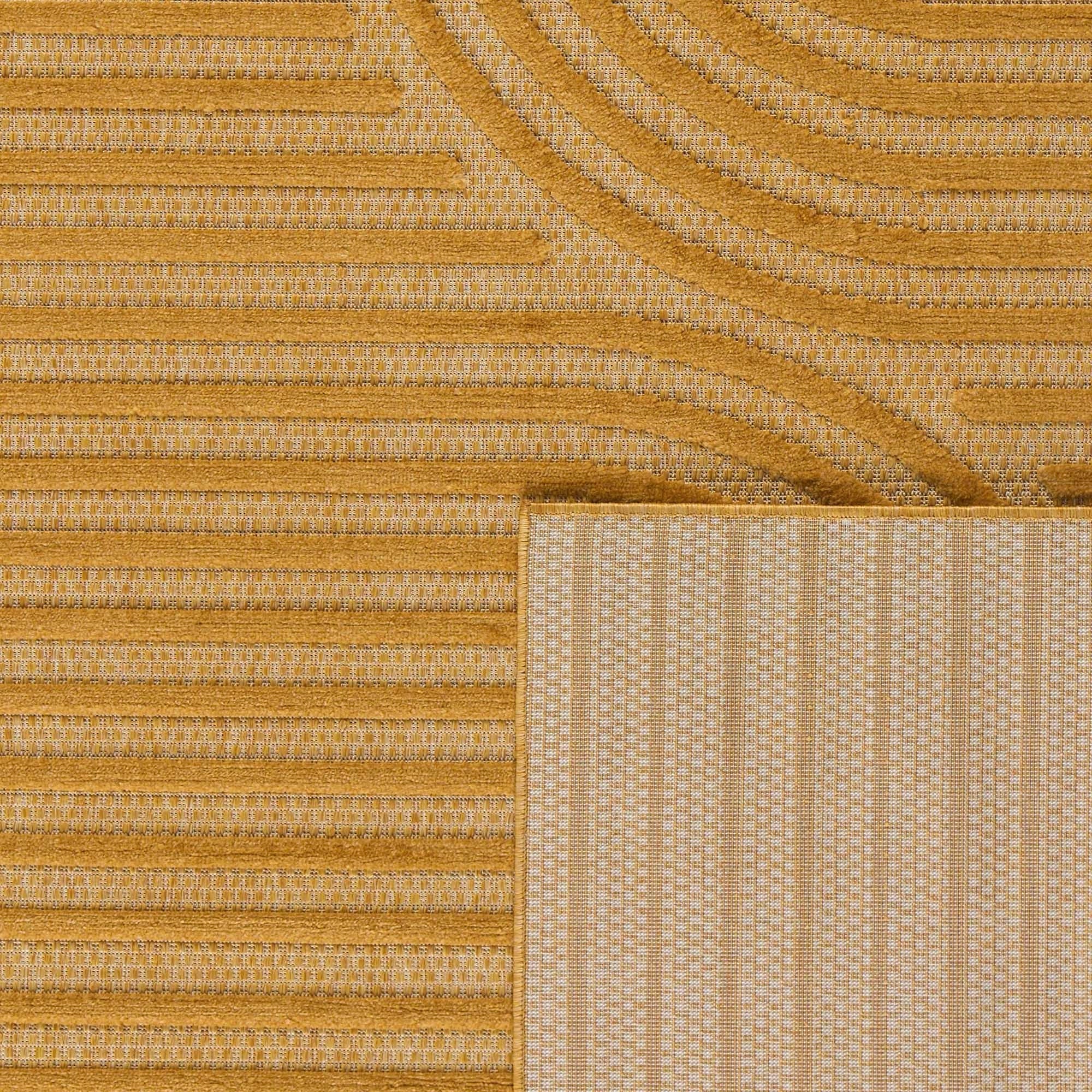Santorini - Tapis D'Intérieur/Extérieur - Polypropylène - Jaune
