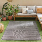 Santorini - Tapis D'Intérieur/Extérieur - Polypropylène - Noir