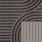 Santorini - Tapis D'Intérieur/Extérieur - Polypropylène - Noir