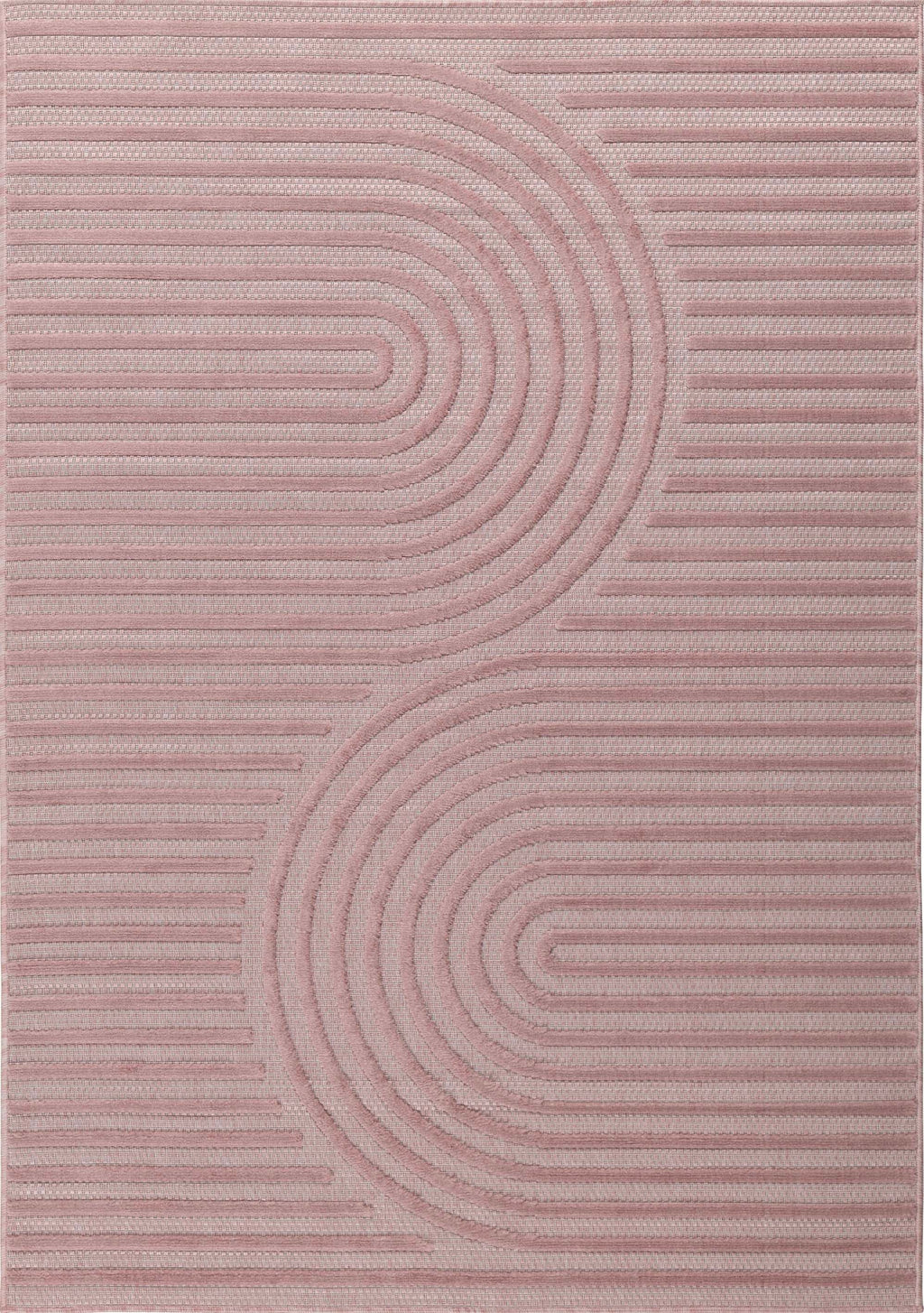 Santorini - Tapis D'Intérieur/Extérieur - Polypropylène - Rose