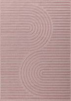 Santorini - Tapis D'Intérieur/Extérieur - Polypropylène - Rose