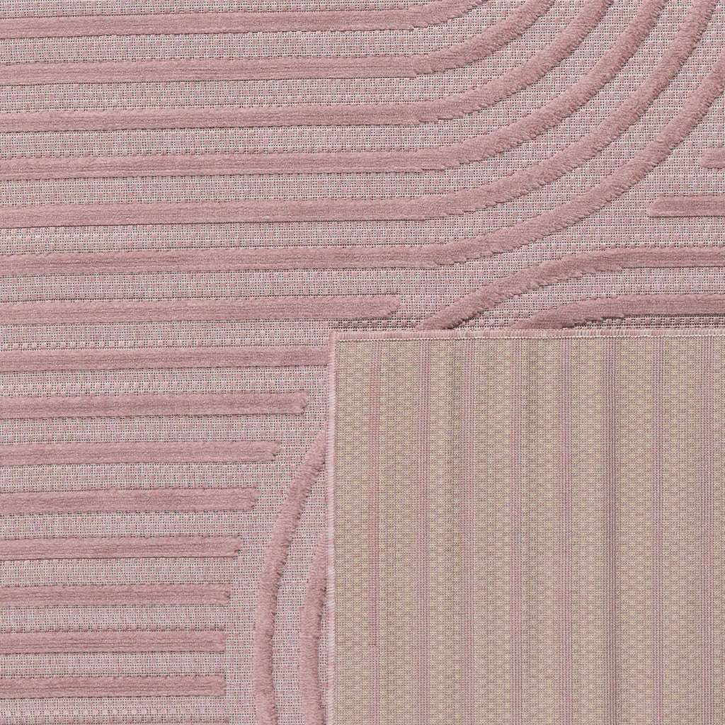 Santorini - Tapis D'Intérieur/Extérieur - Polypropylène - Rose