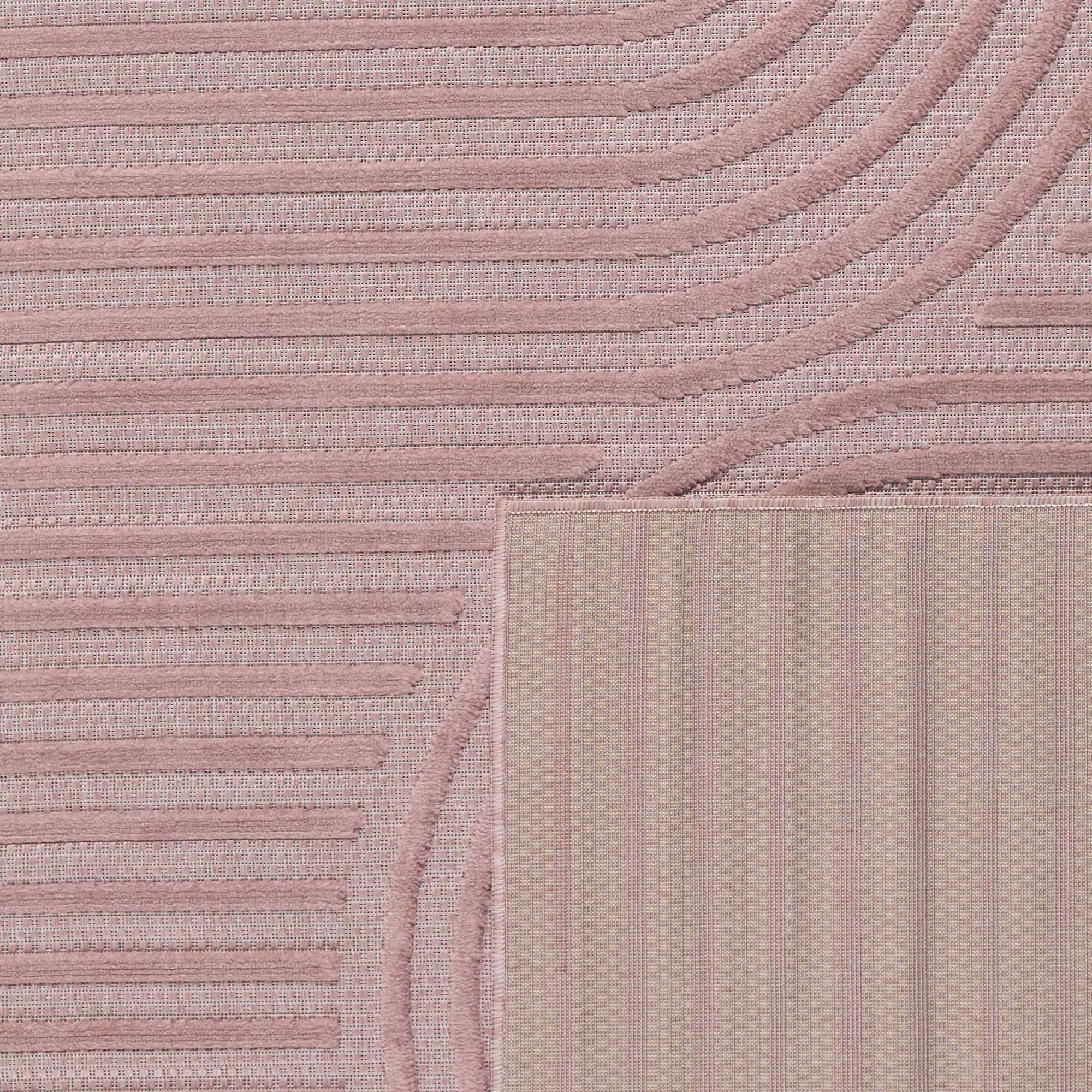 Santorini - Tapis D'Intérieur/Extérieur - Polypropylène - Rose