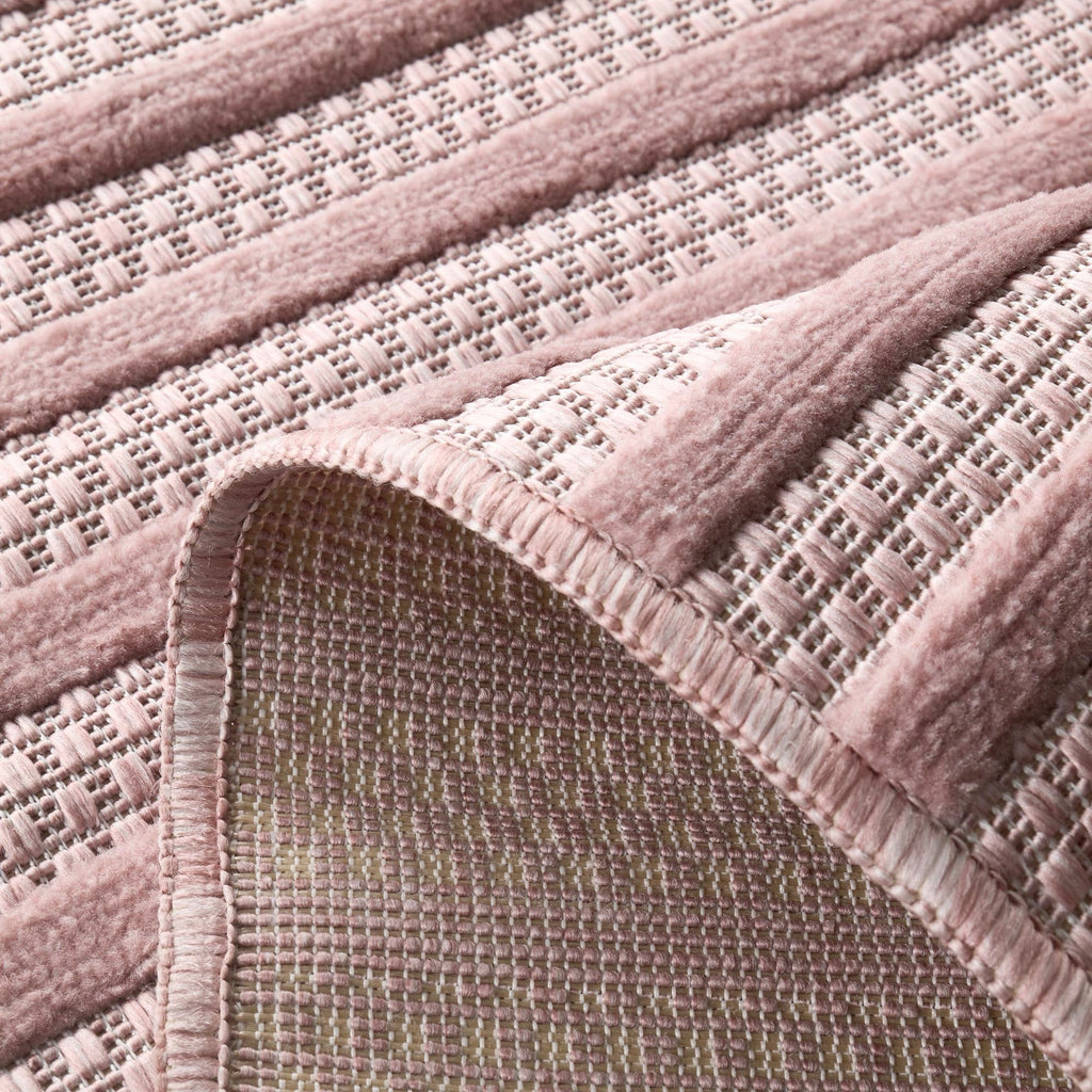 Santorini - Tapis D'Intérieur/Extérieur - Polypropylène - Rose