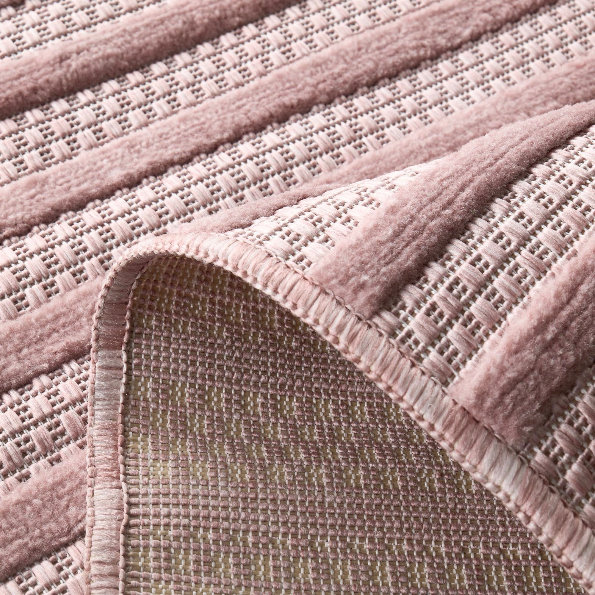 Santorini - Tapis D'Intérieur/Extérieur - Polypropylène - Rose