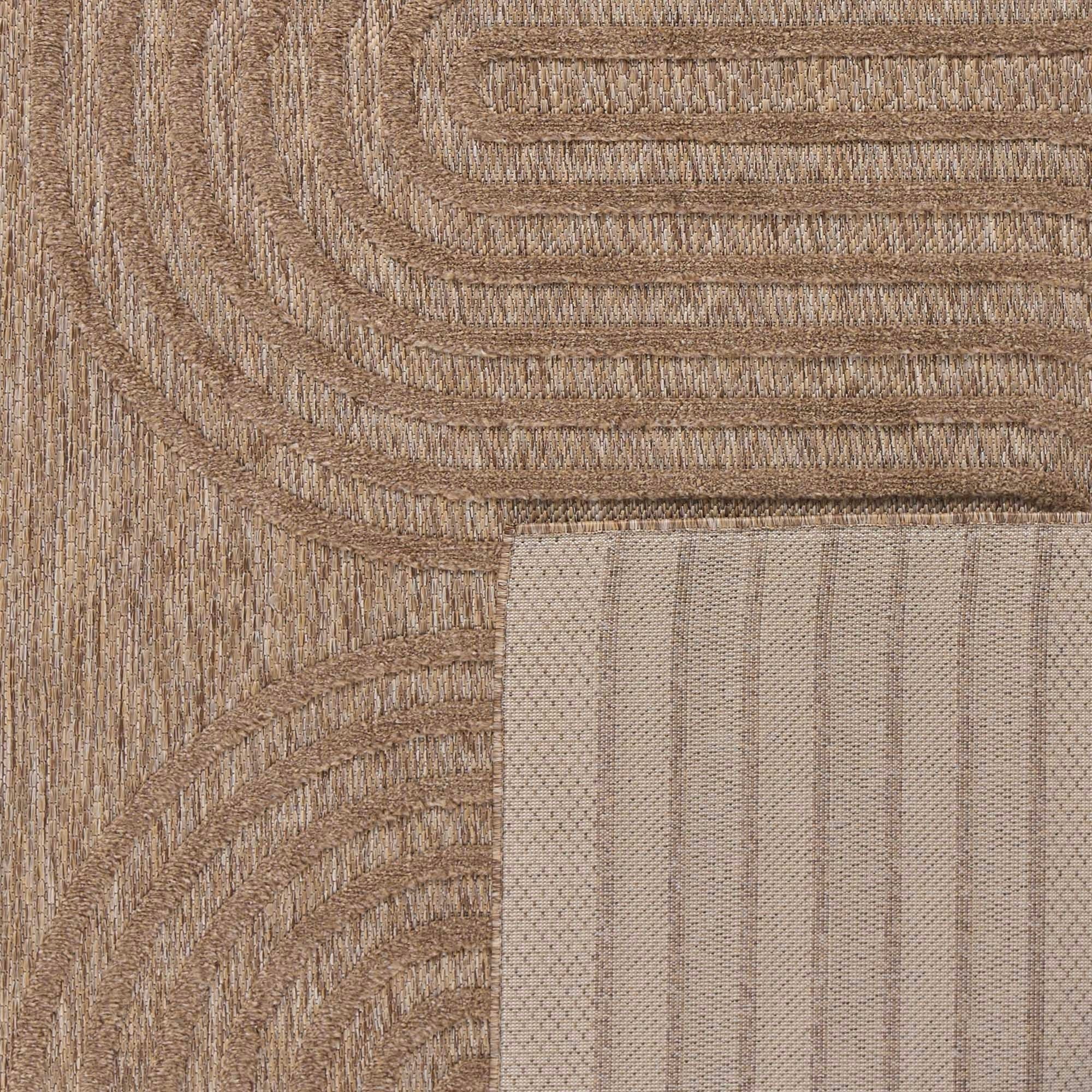 Tapis Santorini 987 - Motif Graphique - Beige - Intérieur / Extérieur