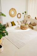 Tapis vague Blanc : SAN987BLA Nazar rugs