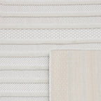 Tapis Santorini 987 - Motif Graphique - Blanc - Intérieur / Extérieur