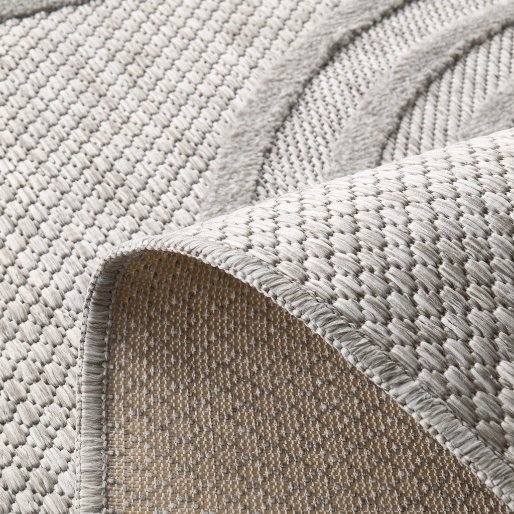 Tapis Santorini 987 - Motif Graphique - Gris - Intérieur / Extérieur