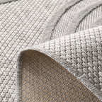 Tapis Santorini 987 - Motif Graphique - Gris - Intérieur / Extérieur
