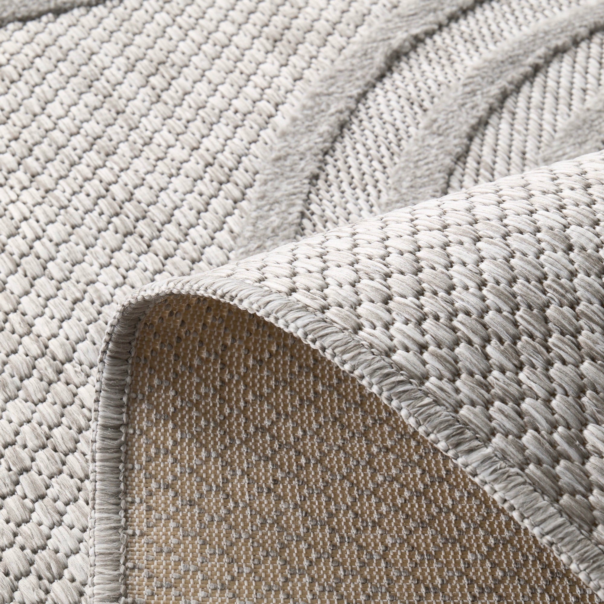 Tapis Santorini 987 - Motif Graphique - Gris - Intérieur / Extérieur