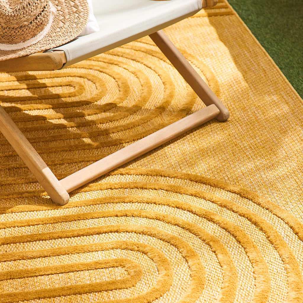 Santorini - Tapis D'Intérieur/Extérieur - Polypropylène - Jaune
