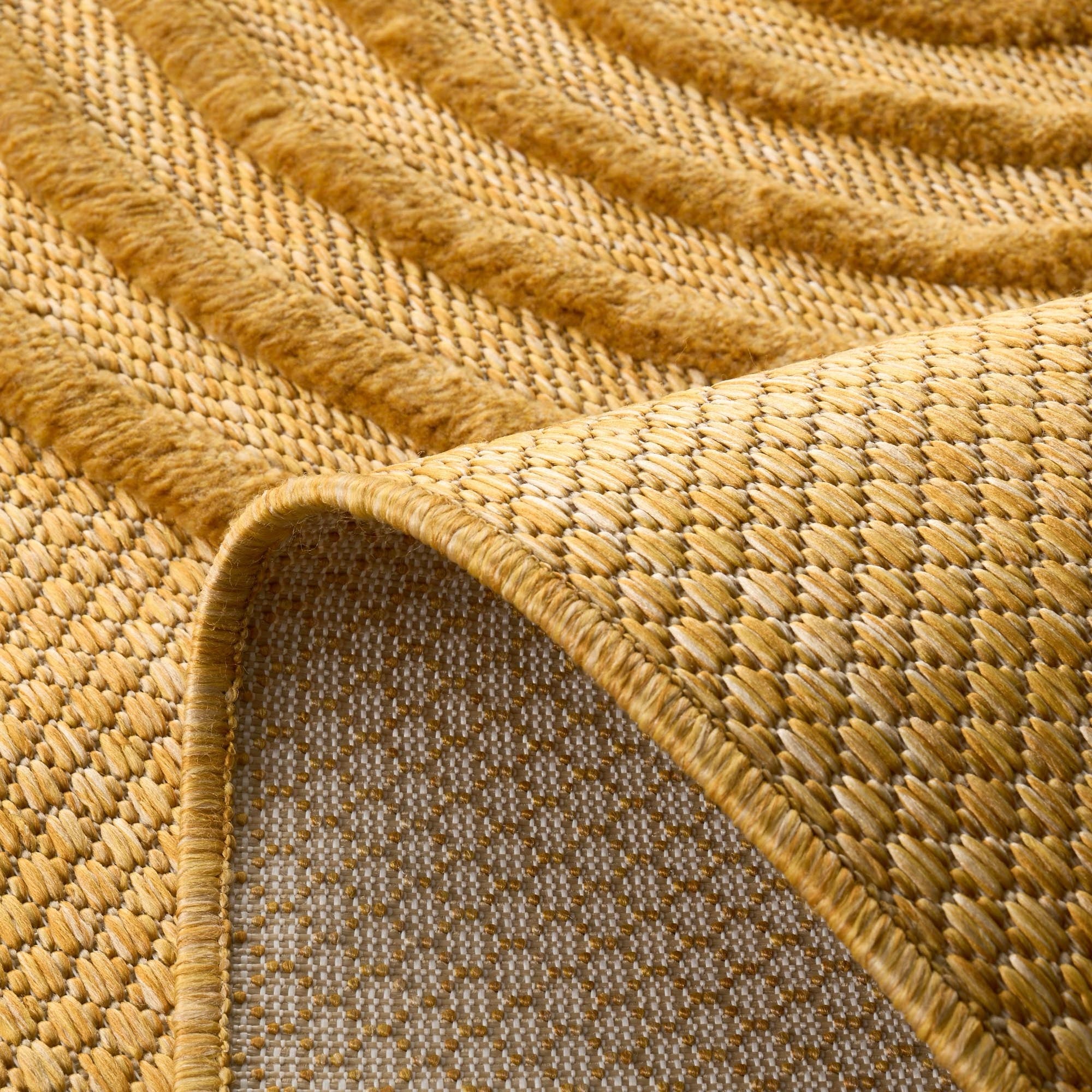Santorini - Tapis D'Intérieur/Extérieur - Polypropylène - Jaune