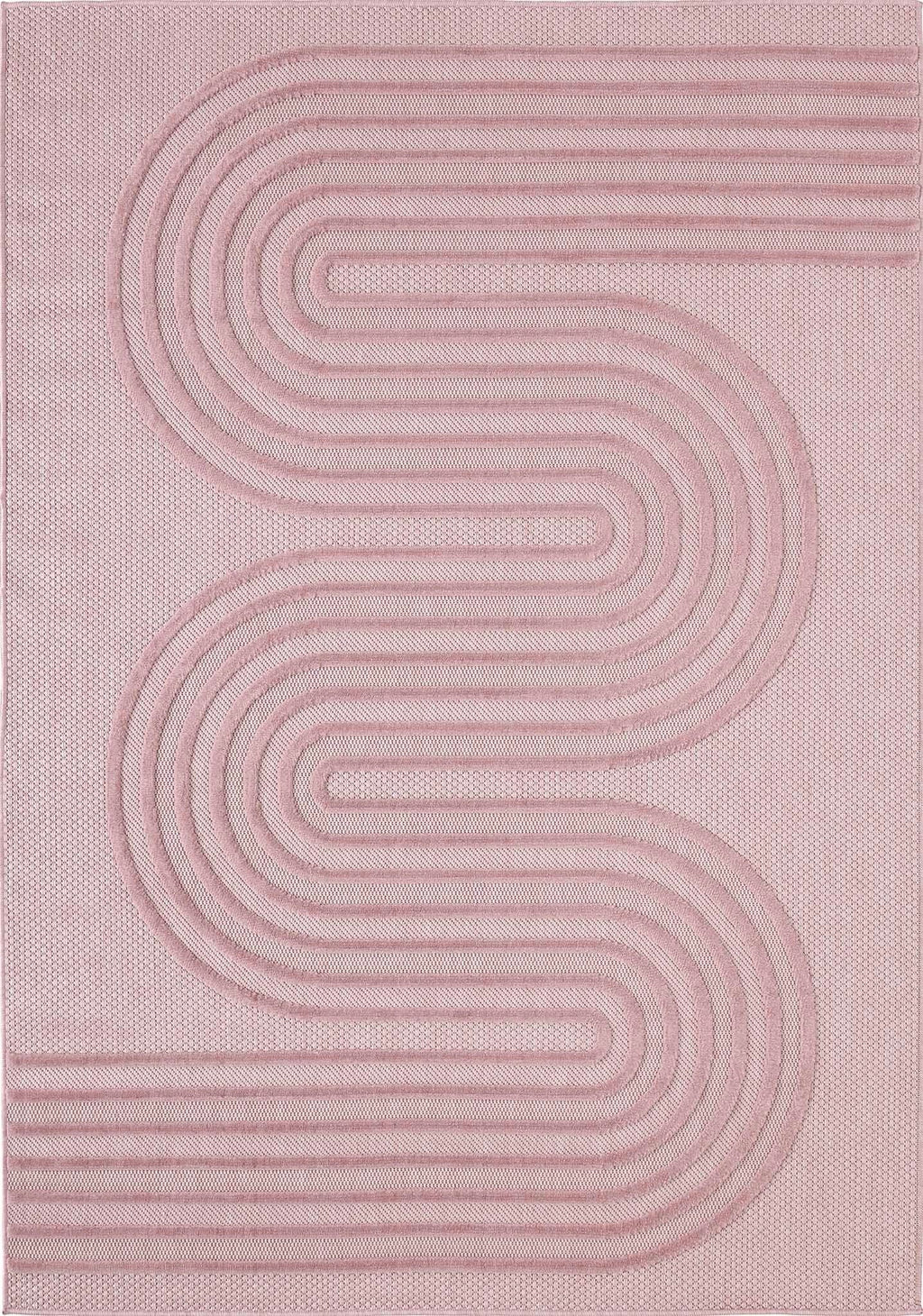 Santorini - Tapis D'Intérieur/Extérieur - Polypropylène - Rose