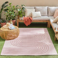 Santorini - Tapis D'Intérieur/Extérieur - Polypropylène - Rose