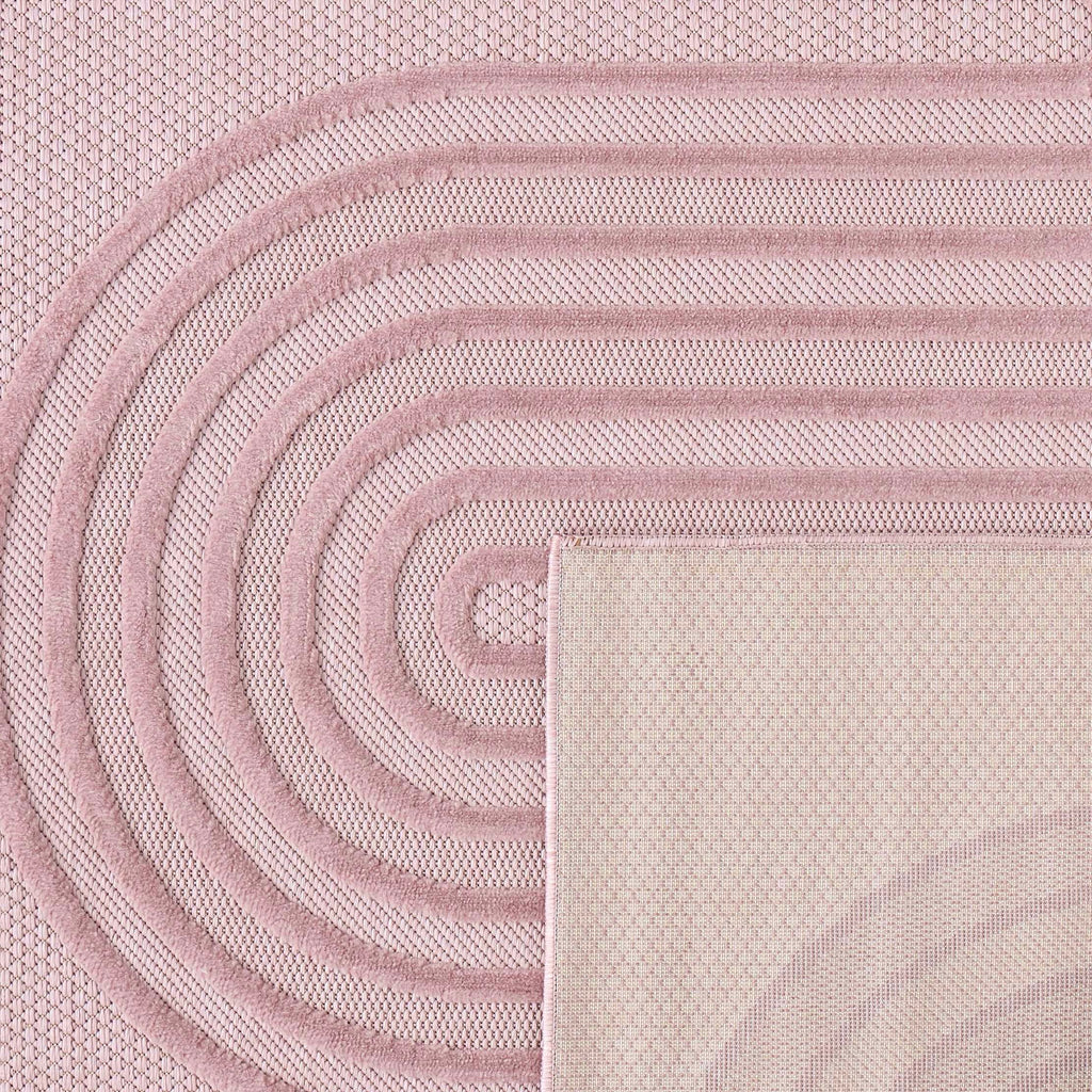 Santorini - Tapis D'Intérieur/Extérieur - Polypropylène - Rose
