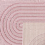 Santorini - Tapis D'Intérieur/Extérieur - Polypropylène - Rose