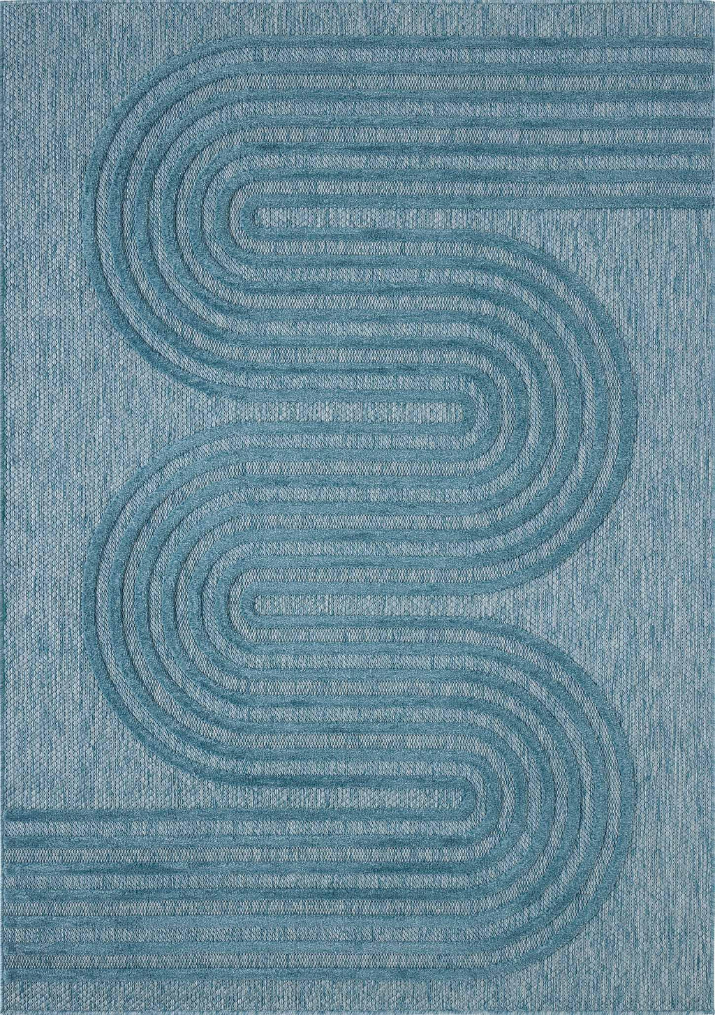 Santorini - Tapis D'Intérieur/Extérieur - Polypropylène - Turquoise