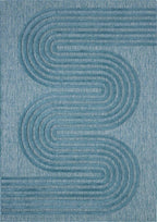 Santorini - Tapis D'Intérieur/Extérieur - Polypropylène - Turquoise
