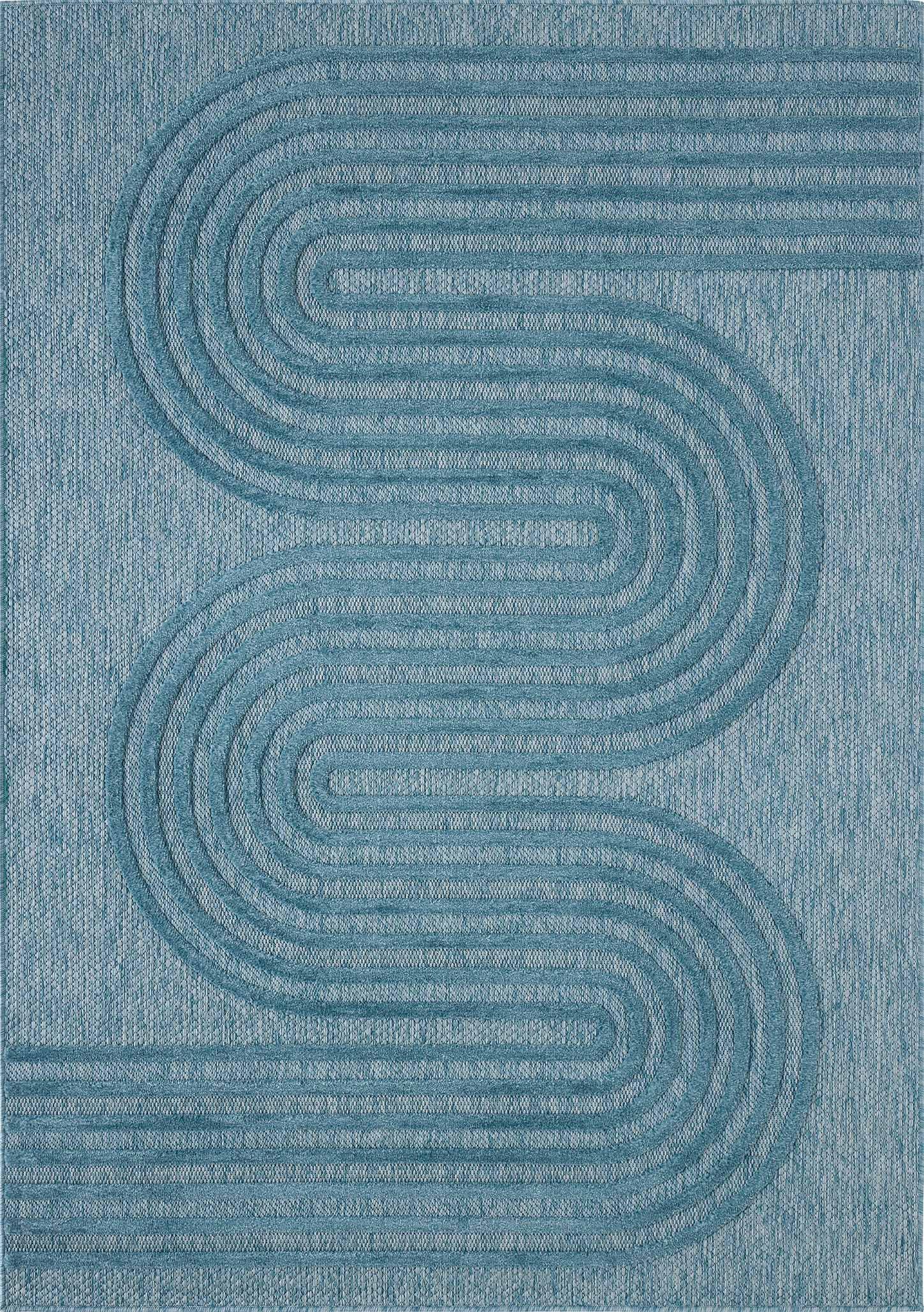 Santorini - Tapis D'Intérieur/Extérieur - Polypropylène - Turquoise