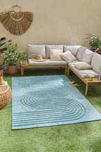 Santorini - Tapis D'Intérieur/Extérieur - Polypropylène - Turquoise