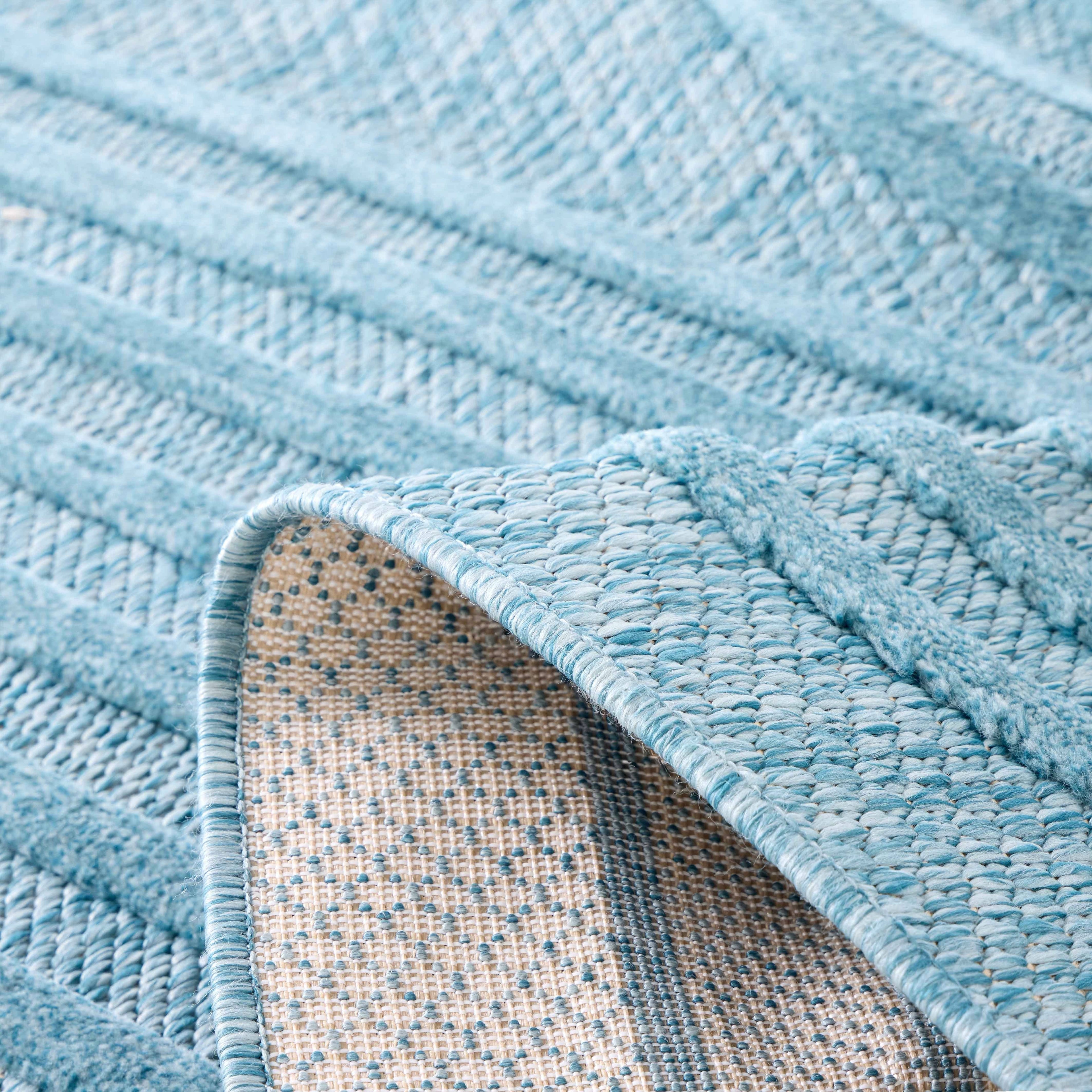 Santorini - Tapis D'Intérieur/Extérieur - Polypropylène - Turquoise