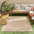 Tapis Santorini 988 - Motif Graphique - Beige - Intérieur / Extérieur